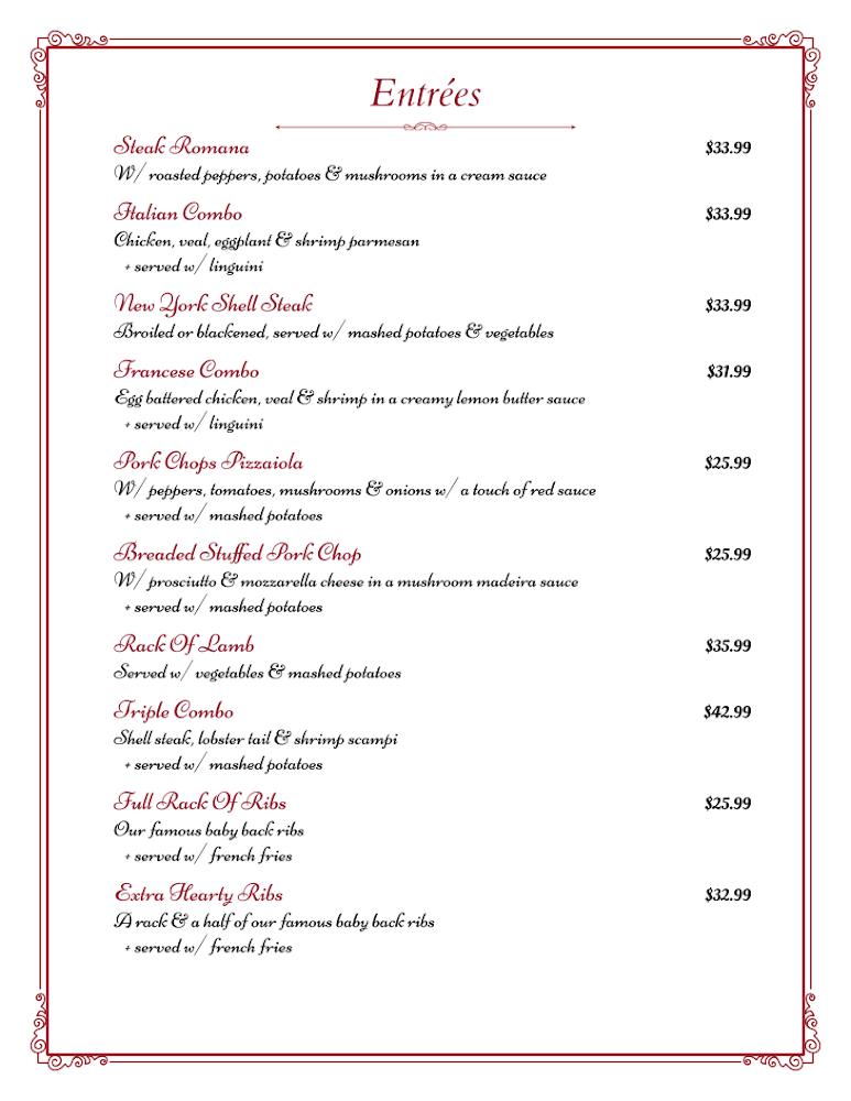 Alfredo’s Restaurant Menu image 3